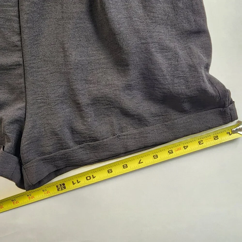 PrettyGarden Womens Black Romper Size XL One Piece Shorts Pockets Cute Spring - Picture 11 of 11